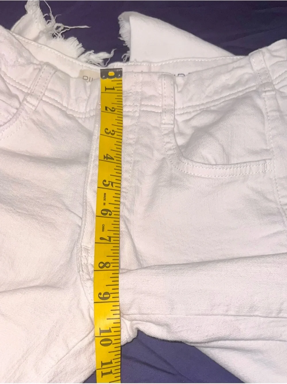 Pilcro Wide-Leg High-Rise Cream Jeans - Picture 6 of 8
